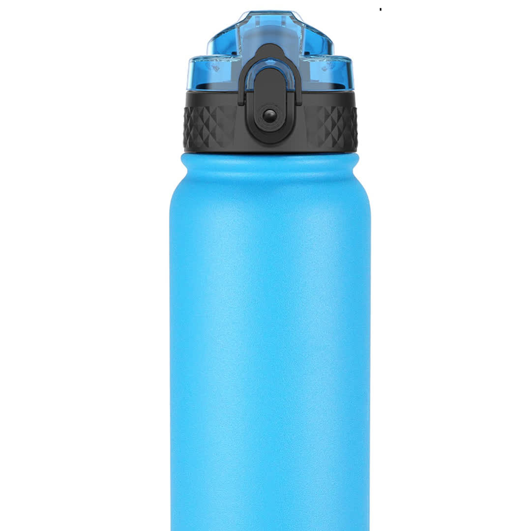 Oldley 20oz Triple Lid Thermos Bottle - Blue Vacuum Insulated Water Flask - Image 7