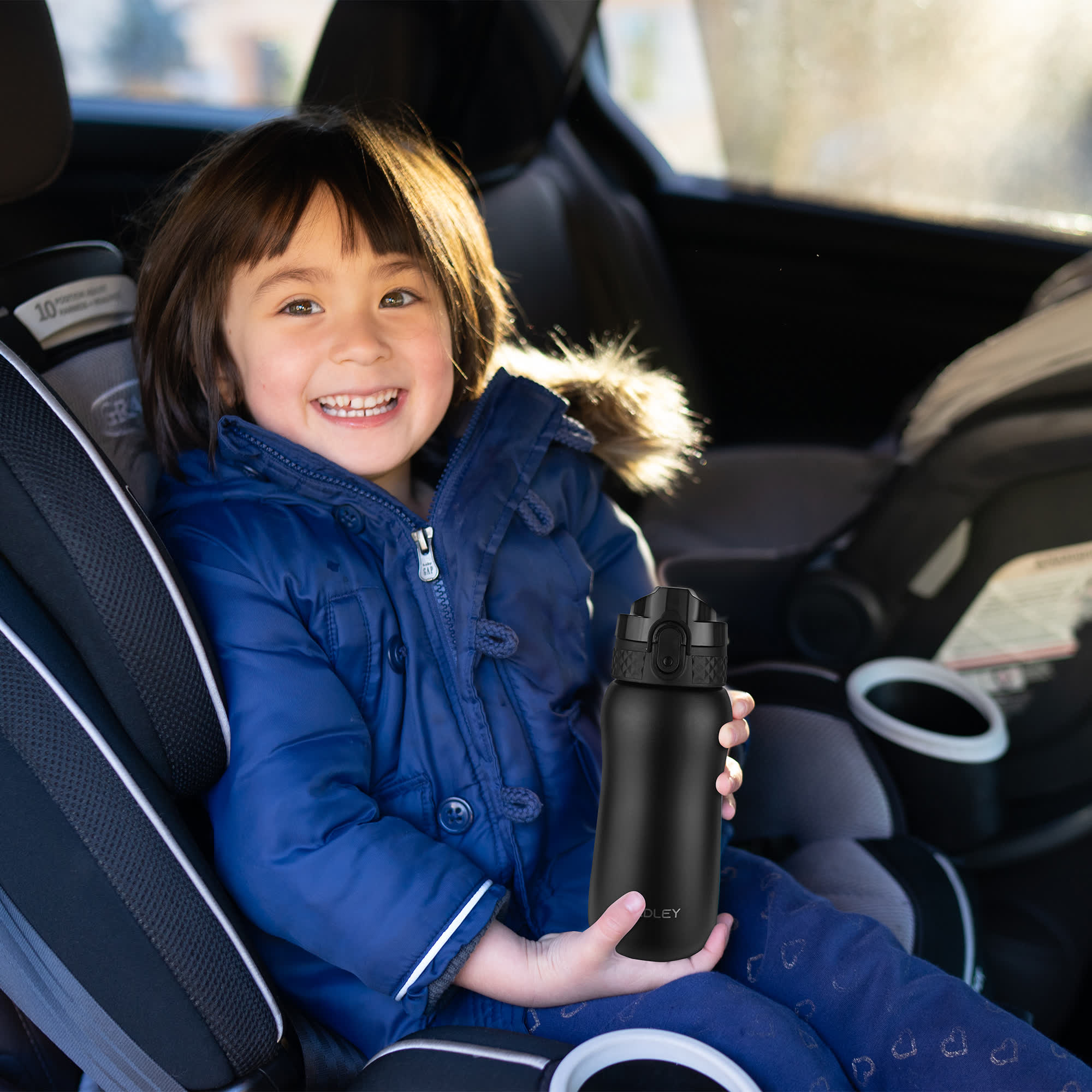 Oldley 12oz Small Kids Insulated Thermos Black - Image 6