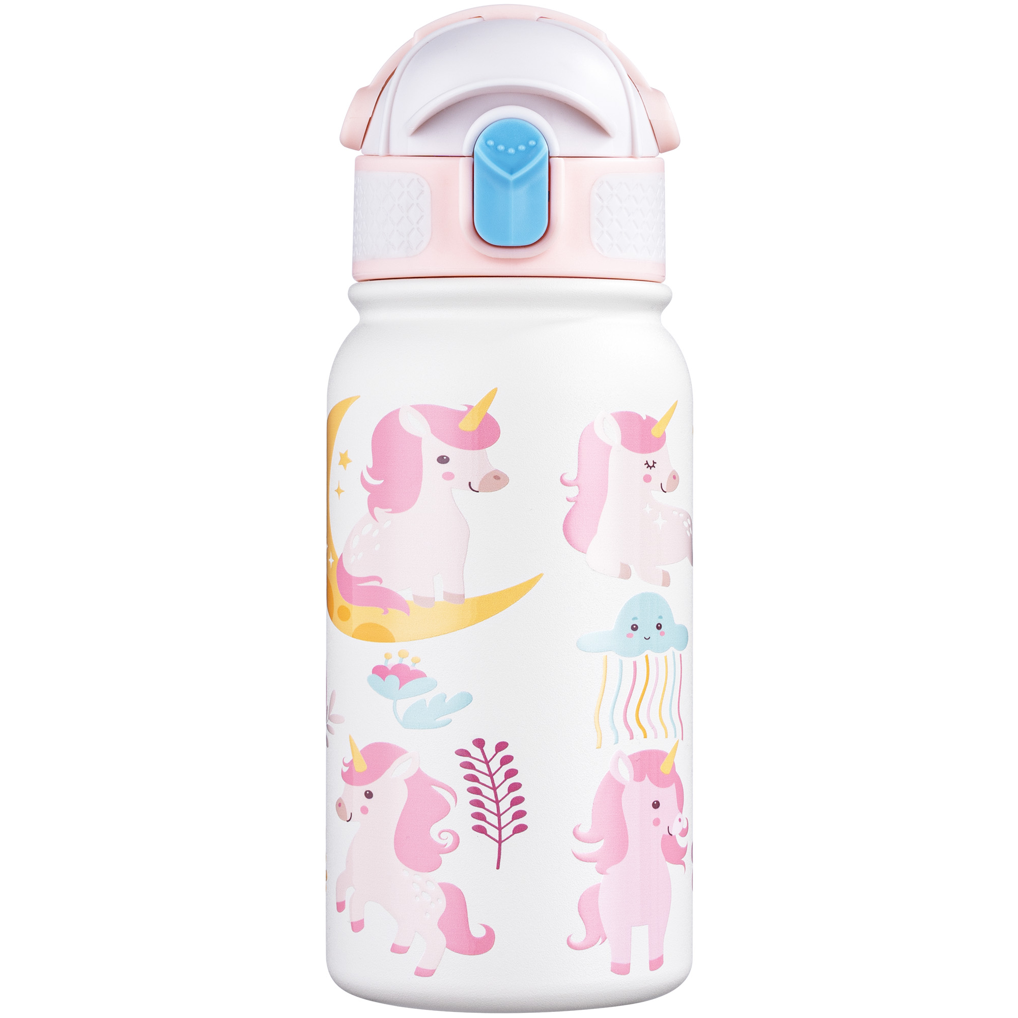 Oldley 12oz Kids Insulated Bottle - White Magical Unicorn Edition - Image 6