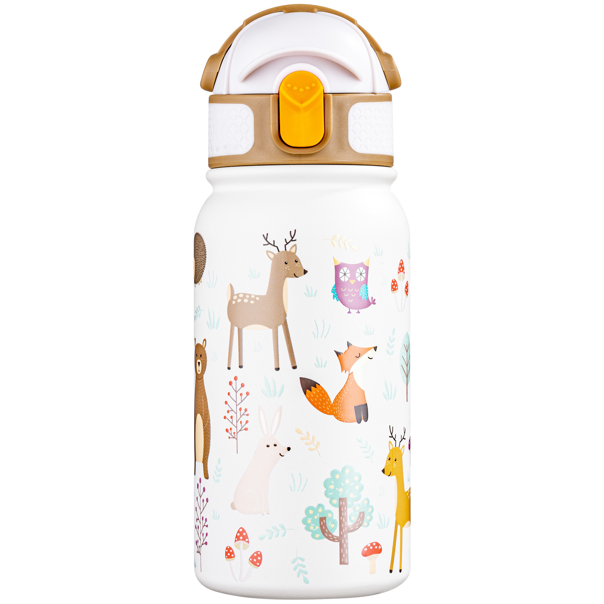 Oldley 12oz Kids Insulated Bottle - White Forest Animal Edition - Image 5