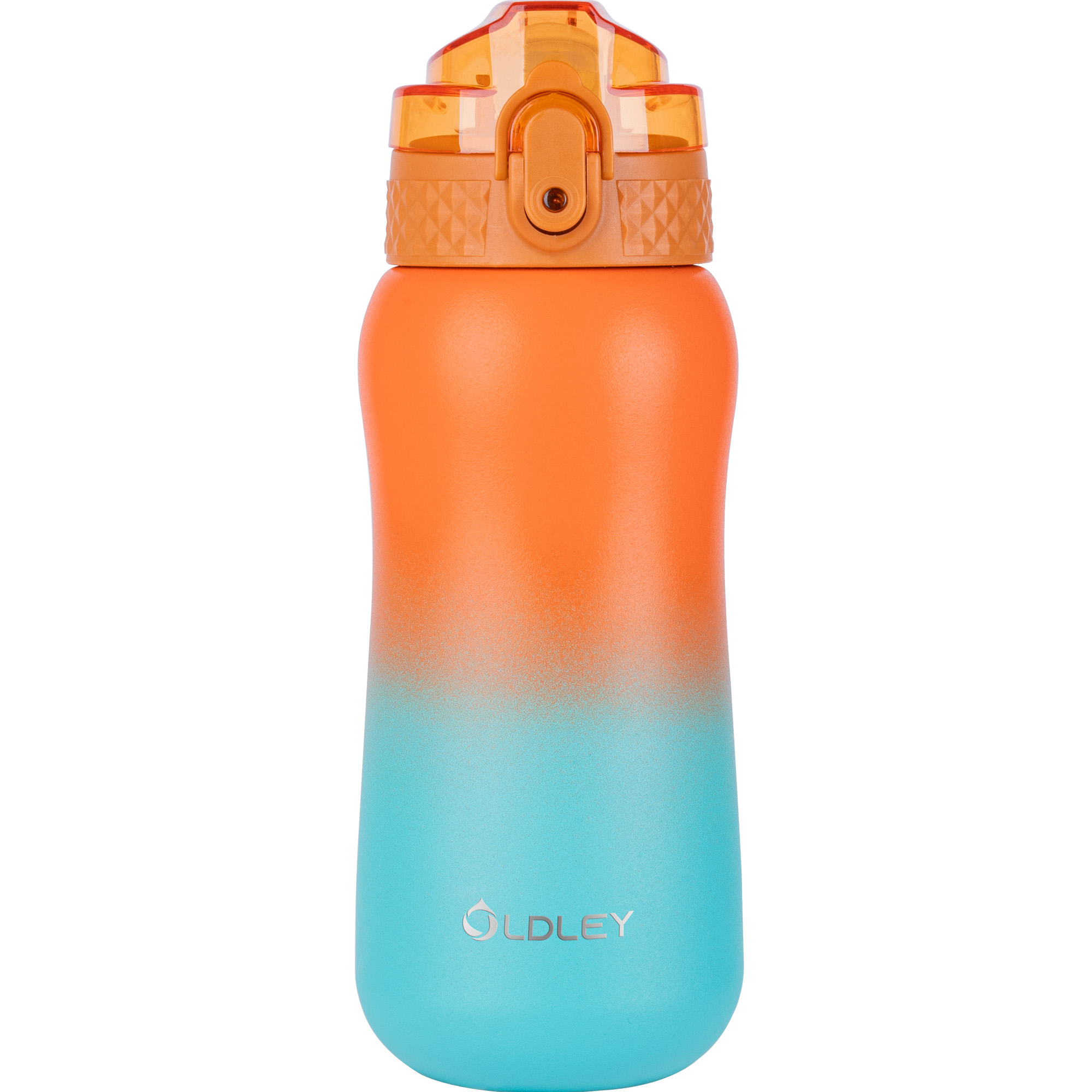 Oldley 12oz Orange Green Kids Metal Water Bottle - Image 7