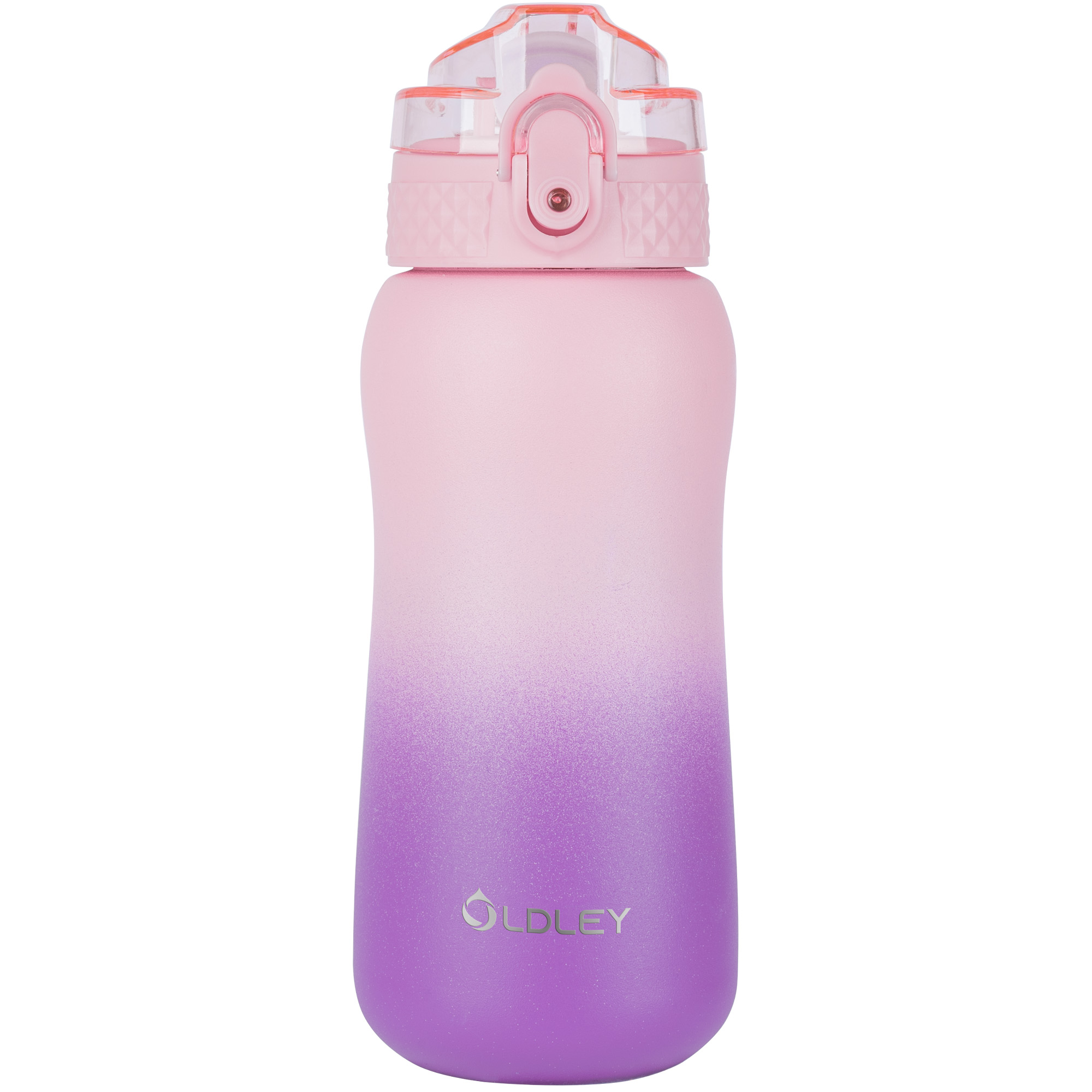 Oldley 12oz Pink Purple Compact Travel Flask with Straw - Image 7