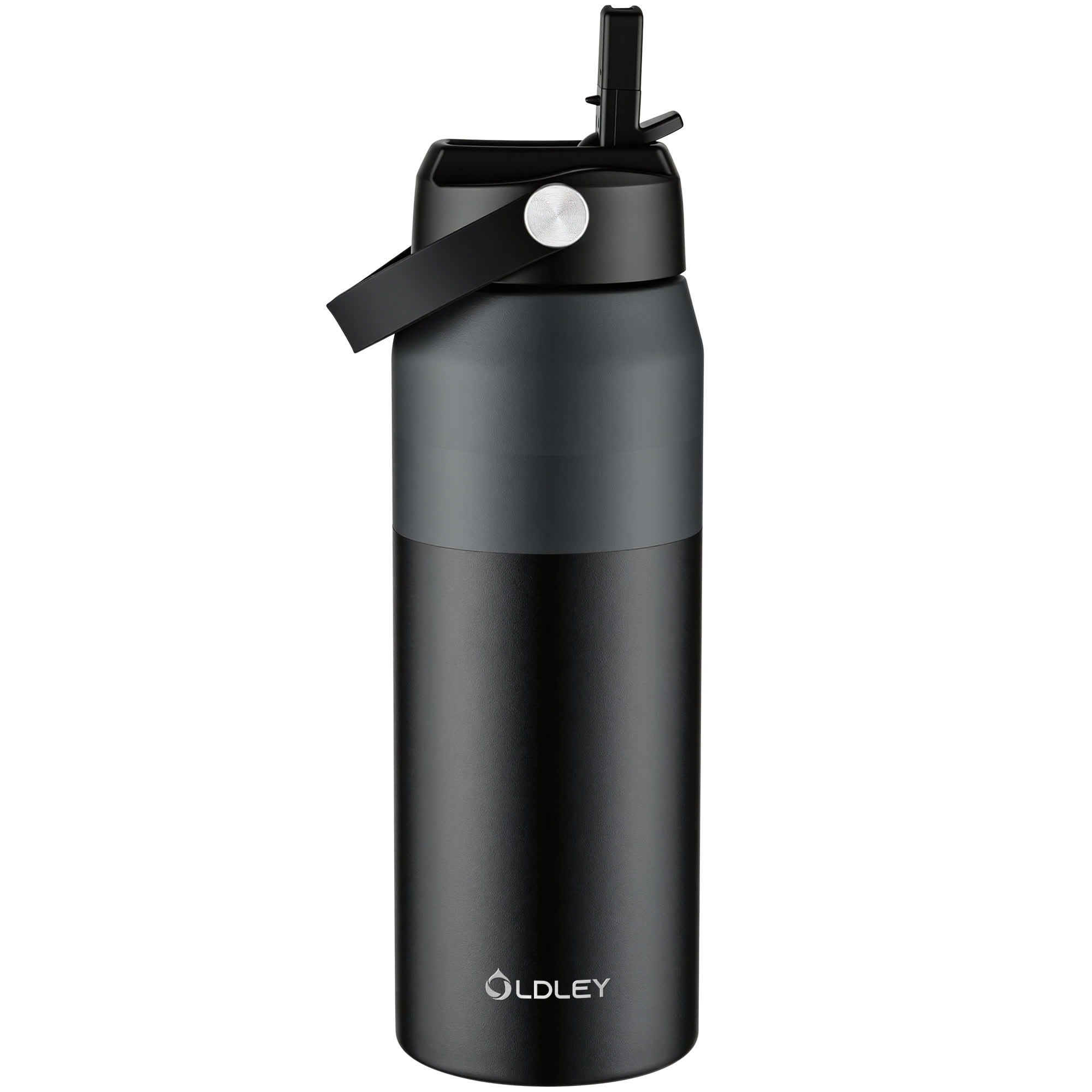 Oldley Black Gray Gradient Color Stainless Steel Thermos - 24oz - Image 6