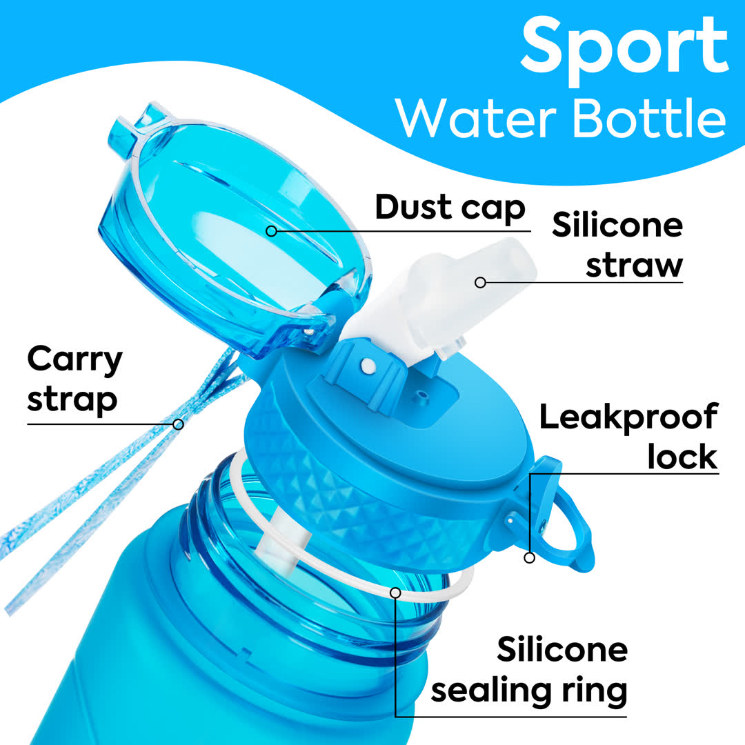 Oldley Blue Kids Water Bottle New Gallery - Image 4