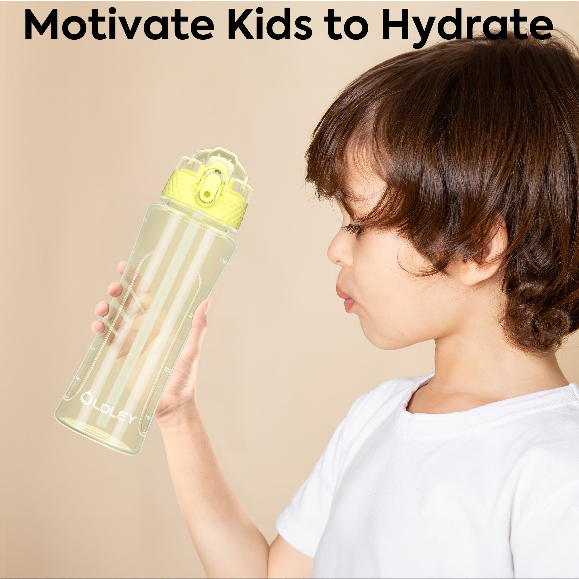 Oldley Yellow Transparency Kids Water Bottle - Image 6