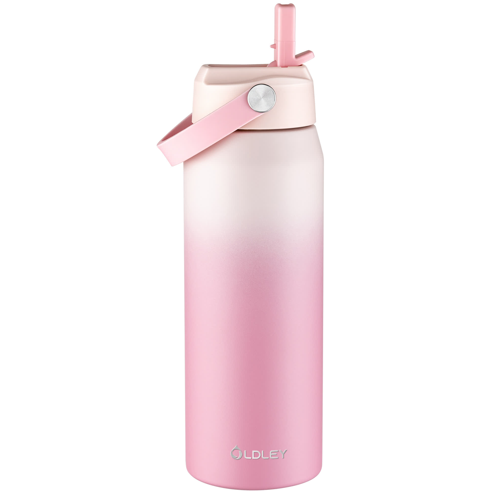Oldley Light Pink Gradient Water Bottle 550ml - 24oz - Image 8
