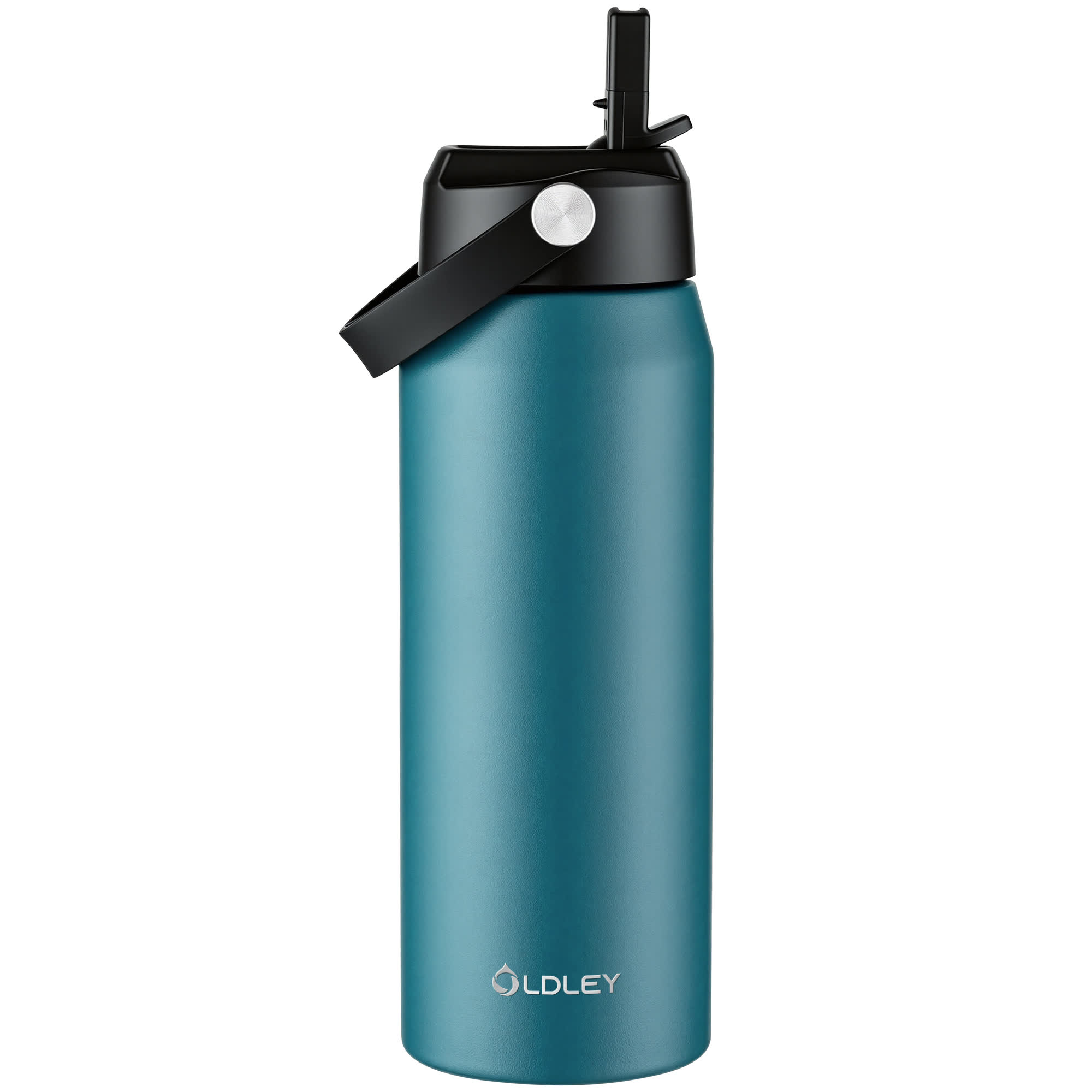 Oldley Dark Green Teal Vacuum Insulated Thermos Bottle - 32oz - Image 3