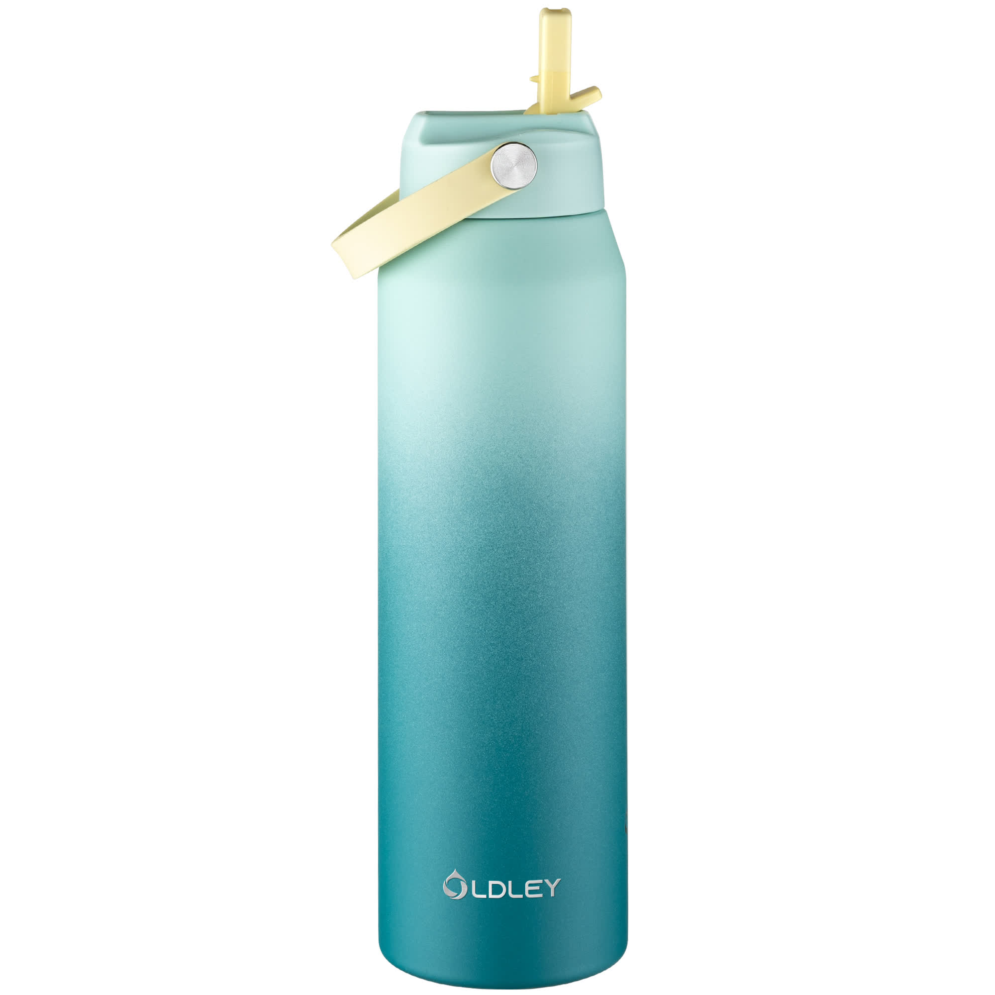 Oldley Teal To Dark Cyan Gradient Water Bottle - 32oz - Image 3