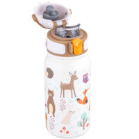 white-insulated-school-water-bottle-for-kids-travel-flask-with-forest-animal-pattern-deer-fox-bear-owl white-insulated-school-water-bottle-for-kids-travel-flask-with-forest-animal-pattern-deer-fox-bear-owl